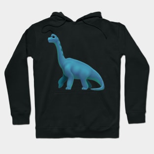 Blue Dinosaur Emoji Hoodie